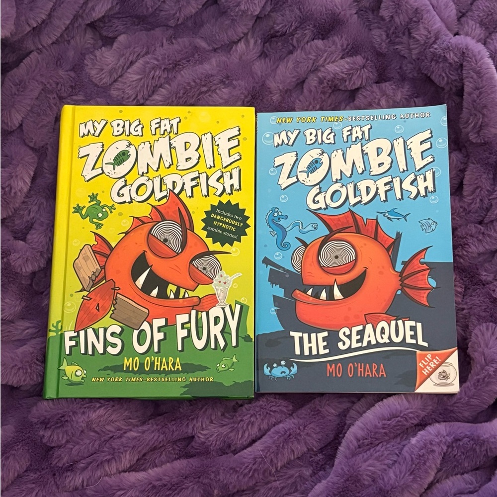 💖My Big Fat Zombie Goldfish Book Set. One paperback, one hardback. New.